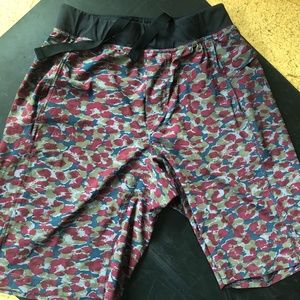 Lululemon linerless running shorts